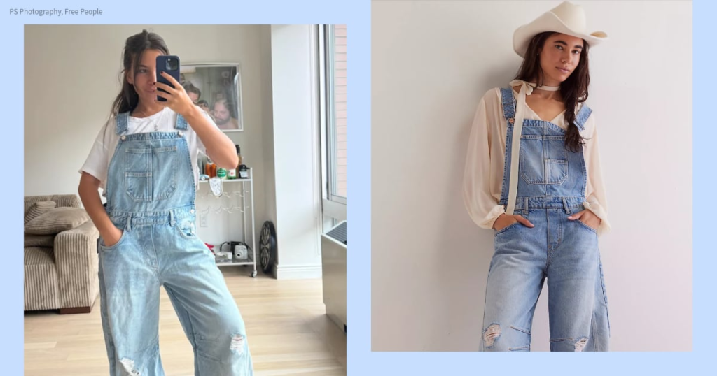 I Tried Free People’s Barrel Denim Overalls and I Can’t Go Back to Regular Jeans