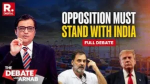 Debate With Arnab: Has Opposition Lost The Plot On India-US Tariff War?