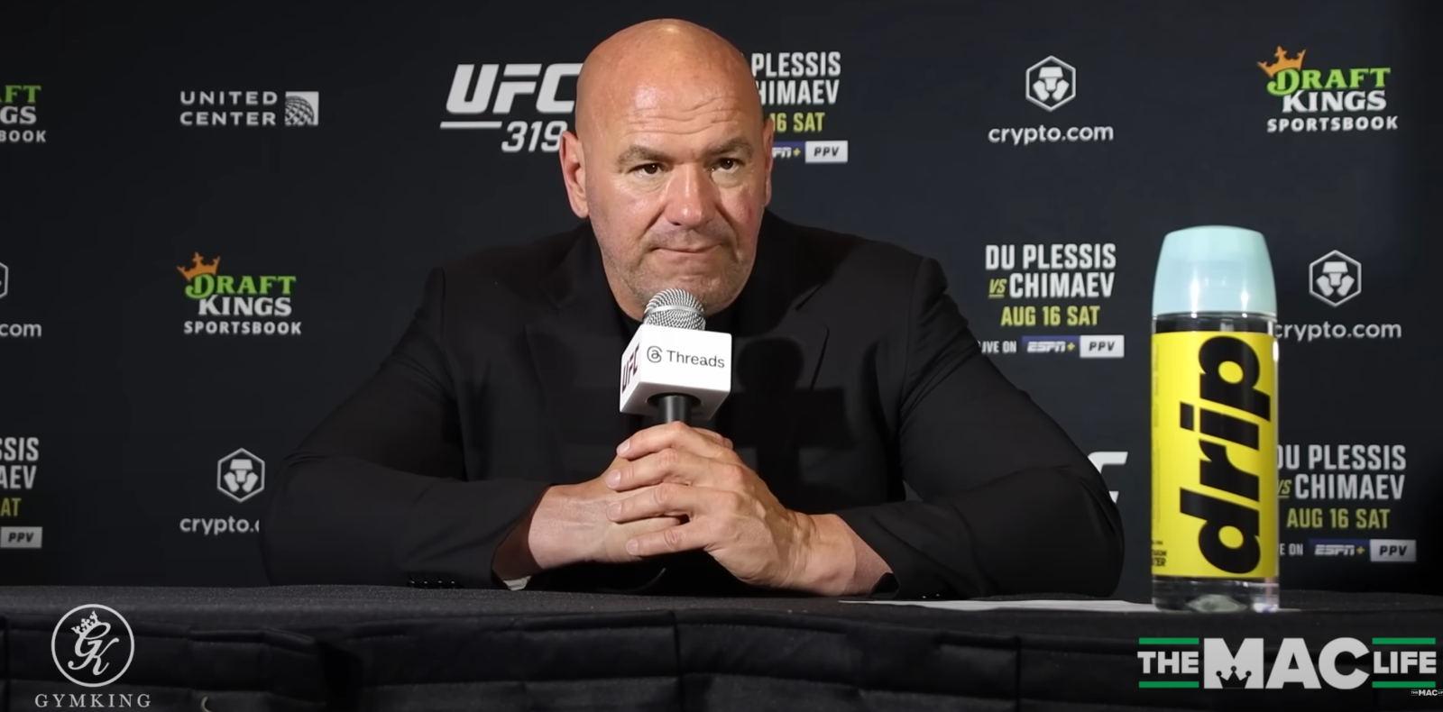 Watch: Dana White on DDP defeat — ‘It’s going to be a long flight home to South Africa’