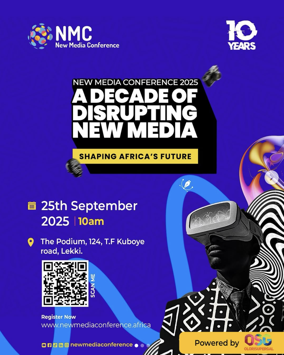 The New Media Conference unveils speakers including MTN’s Lakin Goodluck and digital star Elozonam ahead of 10th anniversary edition