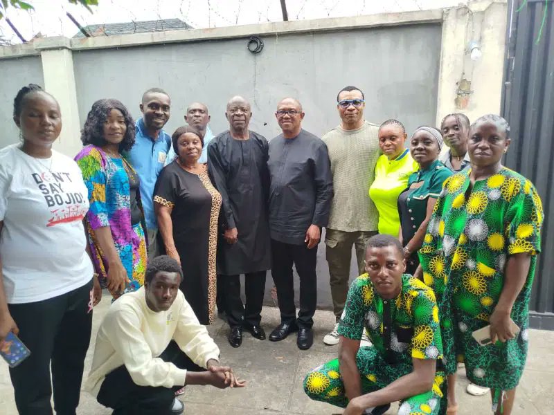 JUST IN: Peter Obi visits late Peter Rufai’s family (PHOTOS)