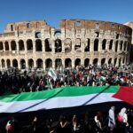 Gaza protests under way in Europe as arrests made in London