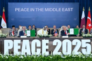 Trump Signs Gaza Ceasefire Deal at Peace Summit in Egypt