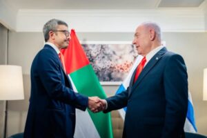 In meeting with Netanyahu, UAE foreign minister calls for Gaza ceasefire, rejection of annexation