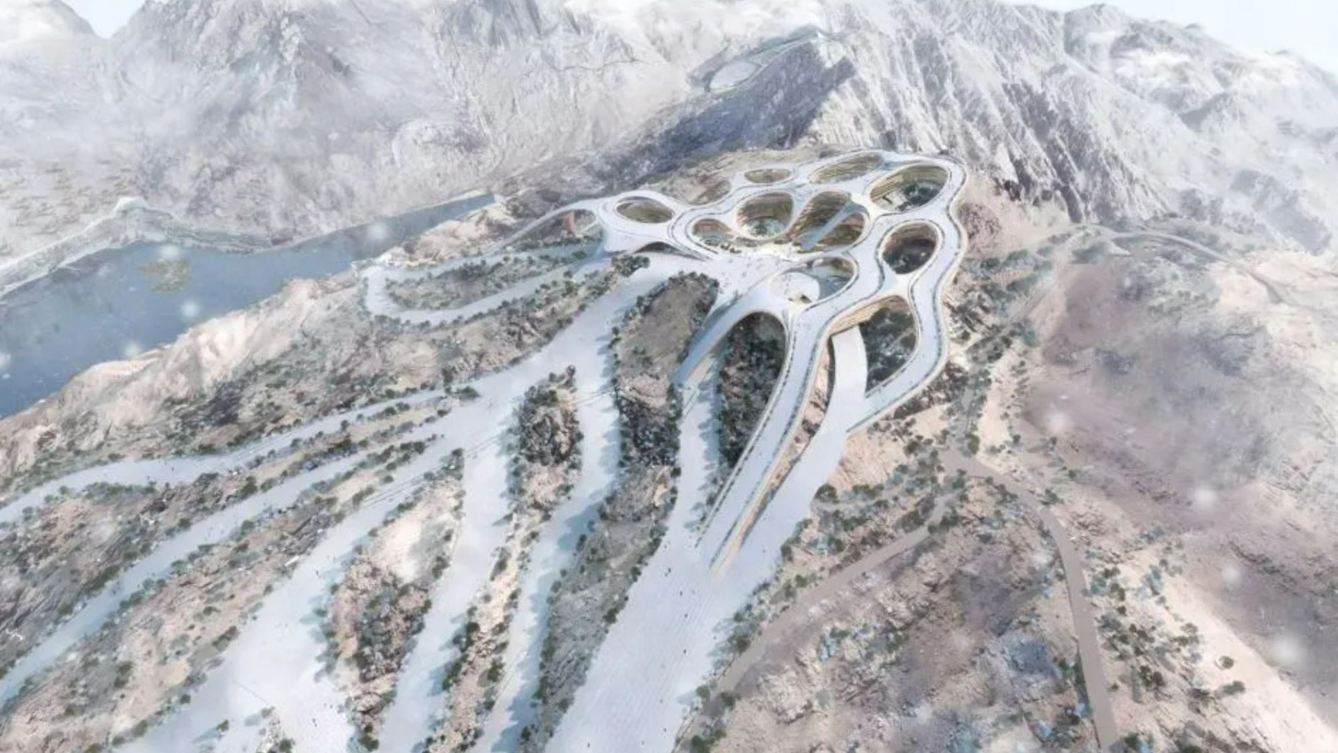Saudi Arabia ‘struggles to build ski resort’ in middle of desert for winter games as part of £373bn blood-soaked NEOM