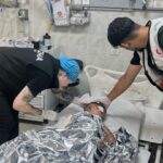 An American nurse in Gaza City films a hospital’s collapse