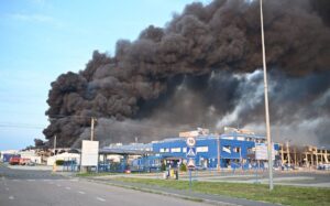 Russia bombs US factory in one of war’s largest attacks