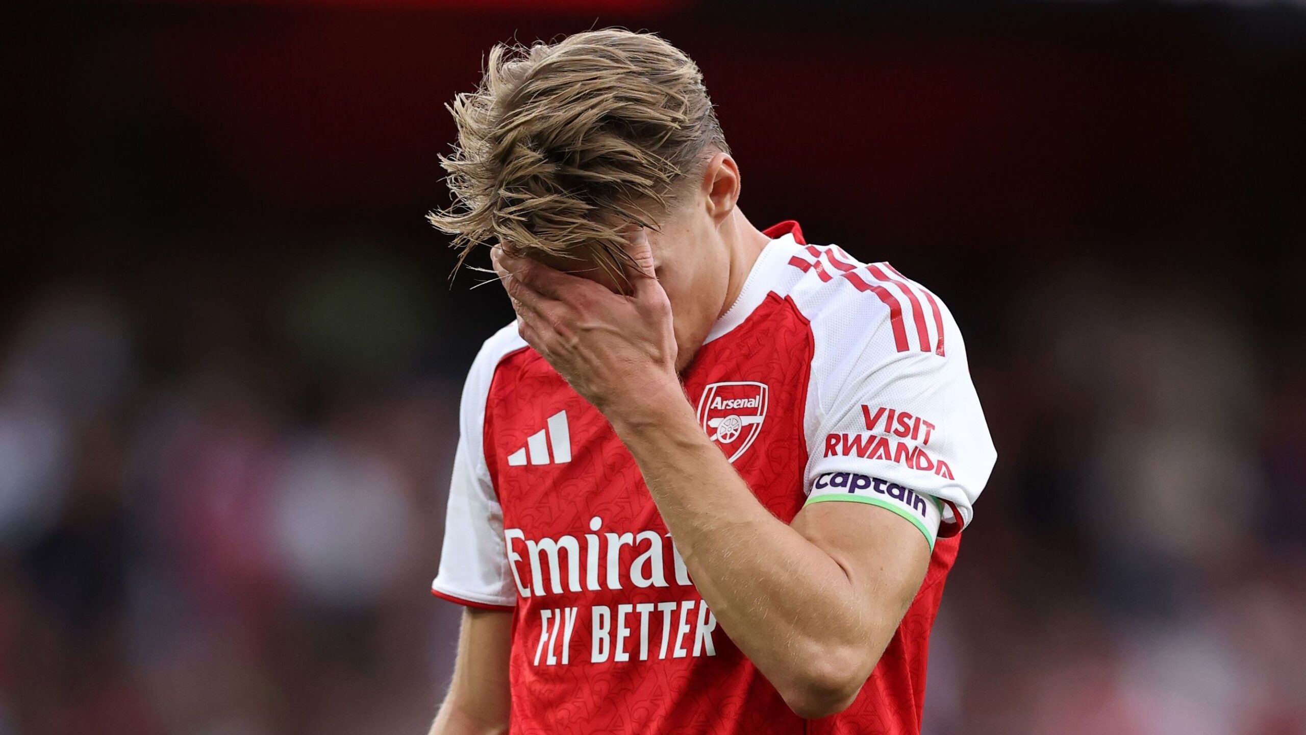 Martin Odegaard injured?! Arsenal handed major scare as captain is withdrawn in first-half of Leeds clash with new £60m signing Eberechi Eze watching on