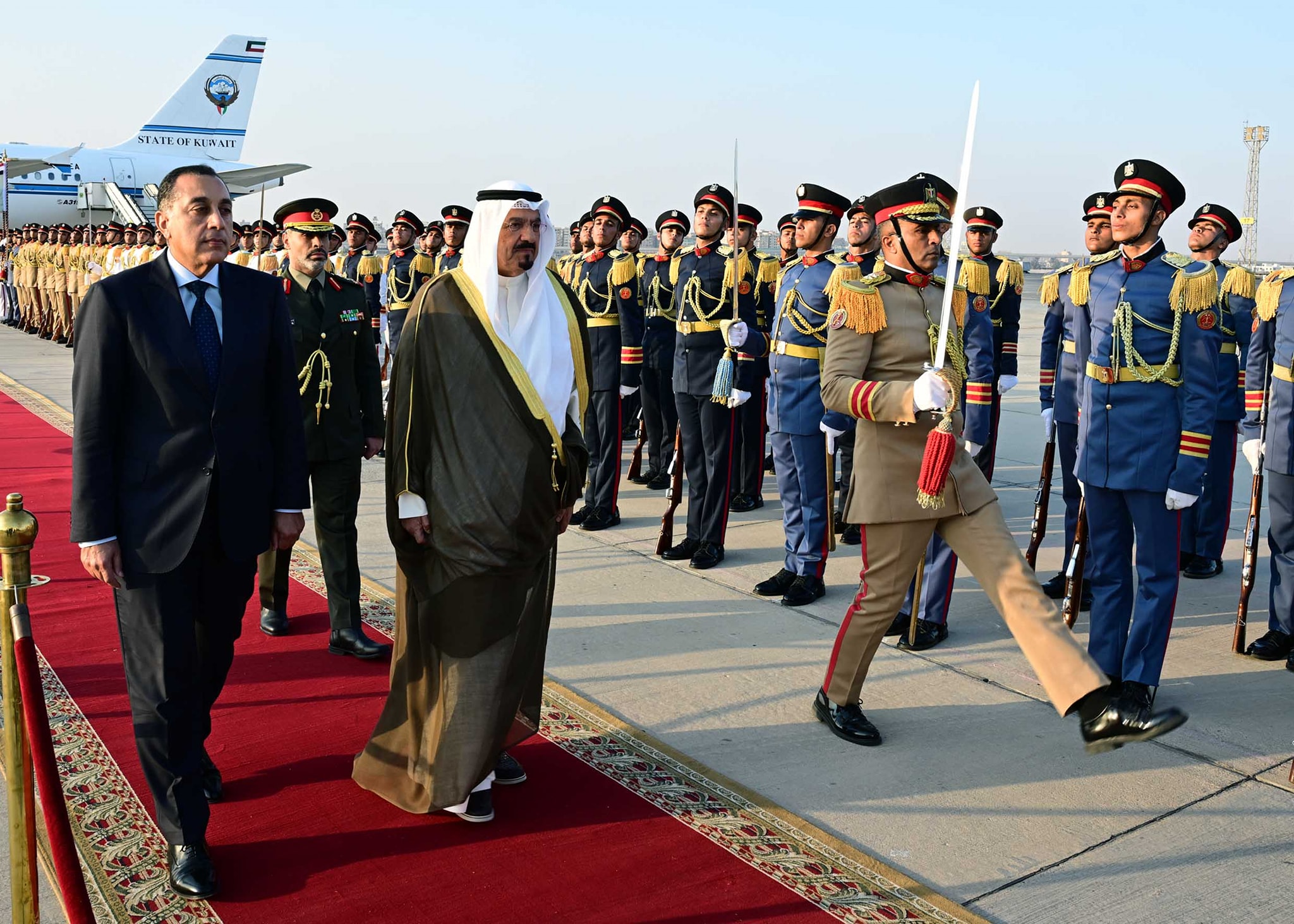 Kuwaiti PM arrives in Cairo for talks to bolster economic ties