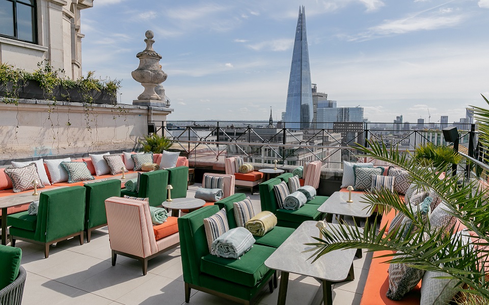 Try this City of London rooftop bar to cool off after boiling hot office days