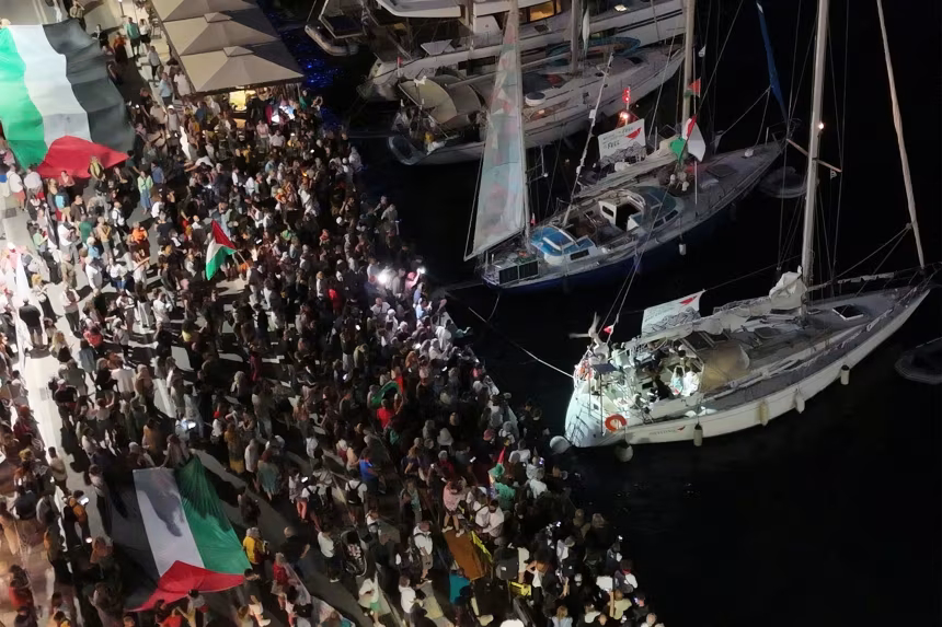 Italy and Spain deploy ships to help Gaza aid flotilla targeted in drone attack
