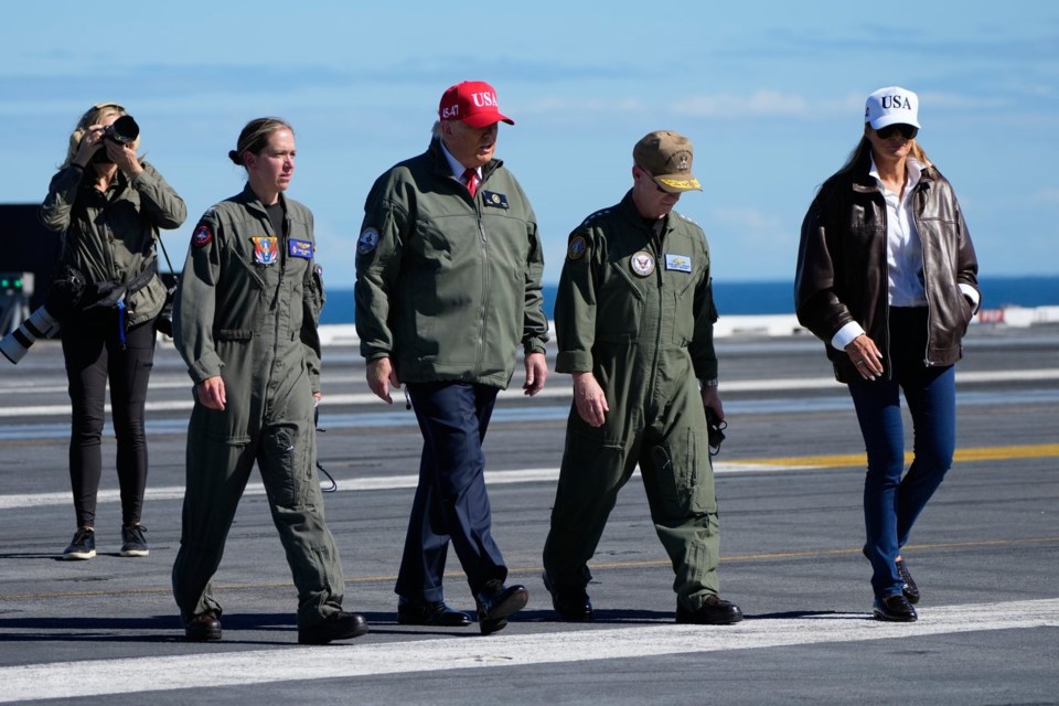 White House urged firing live bombs, not dummies, for Trump’s visit to Navy celebration: AP sources