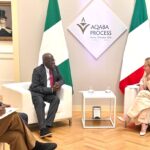JUST IN: Tinubu Meets Italian PM, Giorgia Meloni in Rome [PHOTOS]