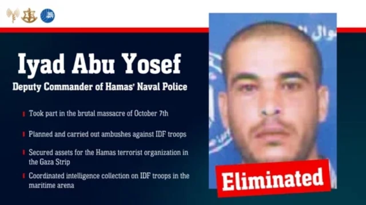 WATCH: IDF kills Hamas deputy naval commander who partook in Oct. 7