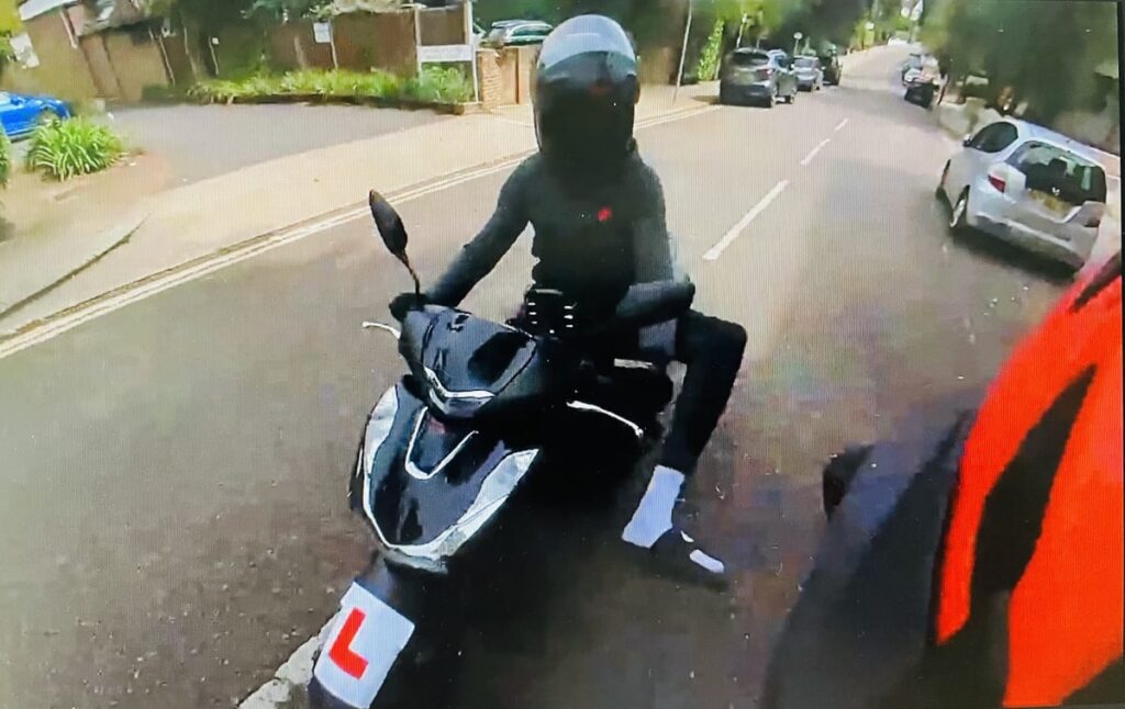 Video horror: Moped thug who brutally attacked two cyclists in south London jailed for 18 months