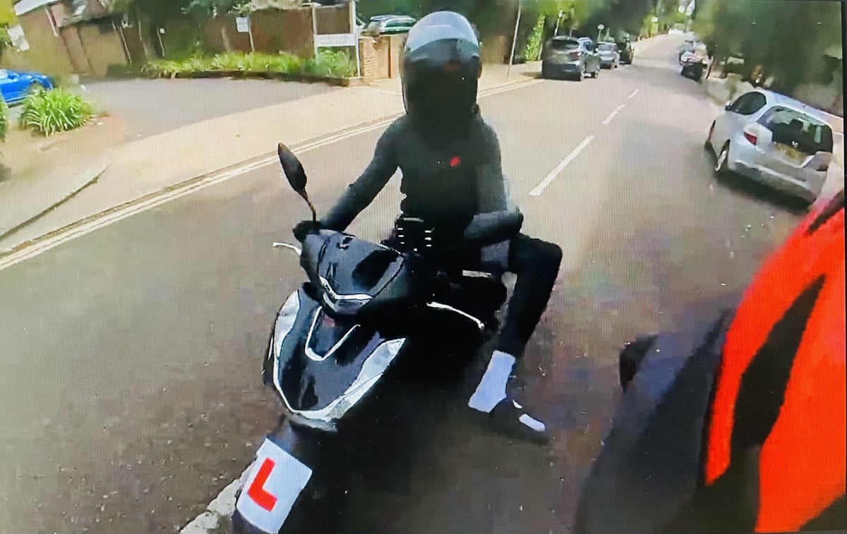 Video horror: Moped thug who brutally attacked two cyclists in south London jailed for 18 months