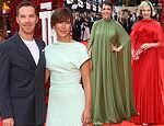 Benedict Cumberbatch looks smitten with his wife Sophie Hunter as he joins co-stars Olivia Colman and Allison Janney for UK premiere of The Roses