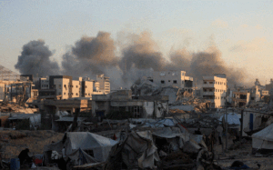 Israel intensifies Gaza City bombing as Rubio arrives