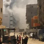 Families Flee Israeli Bombardment In Gaza City