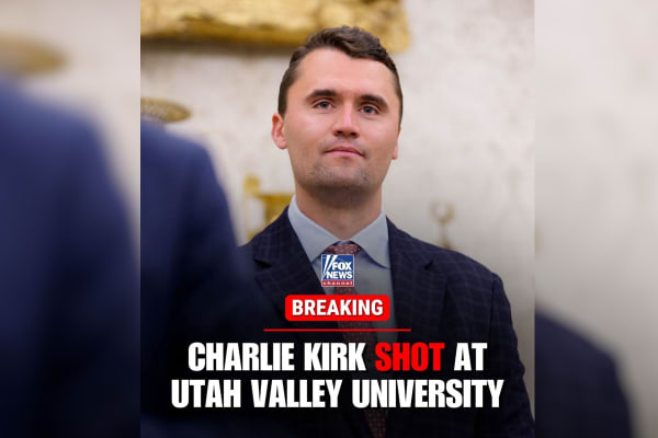 BREAKING NEWS: Charlie Kirk, prominent conservative and pro-Israel influencer, shot by would-be assassin on college campus in Utah