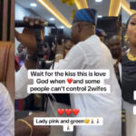 Netizens React To Viral Video Of MC Oluomo Kissing 3 Wives In Public