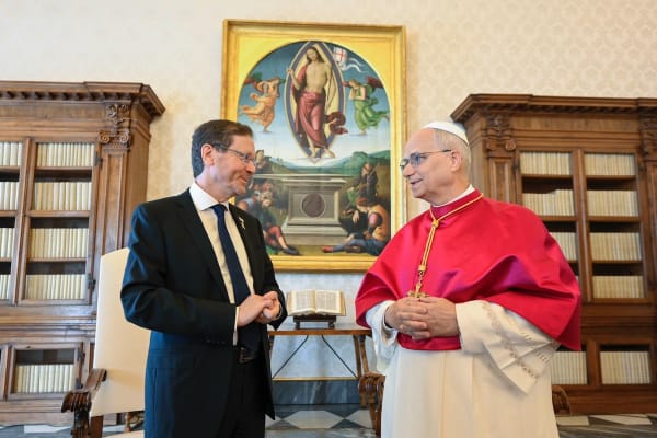Pope Leo XIV urges Gaza ceasefire and two-state solution during Vatican meeting with Israeli President Herzog