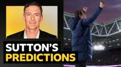 Sutton’s predictions v Football Manager, the game