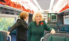 Queen Camilla leaves commuters speechless as she’s pictured boarding train to London