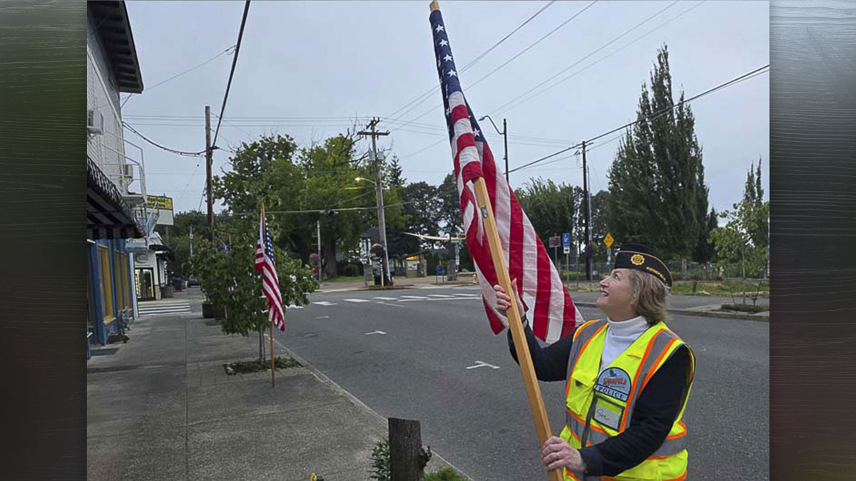 American Legion Post 44 salutes Sept. 11 with hundreds of American flags in Ridgefield