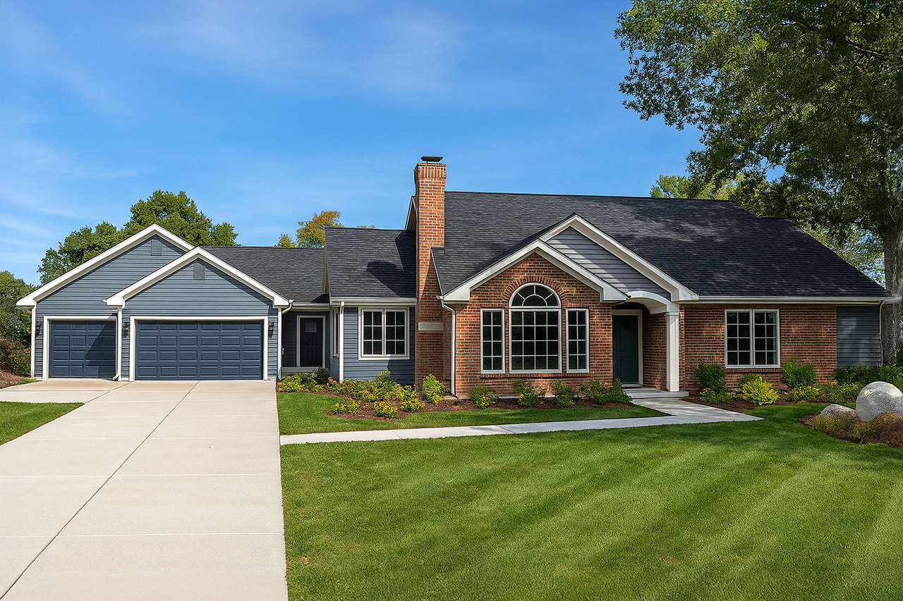 Timeless Ranch Plan Ardella Offers Open Living & Private Guest Cottage