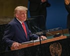Trump claims he was victim of ‘triple sabotage at the UN’ and demands investigation – as it happened