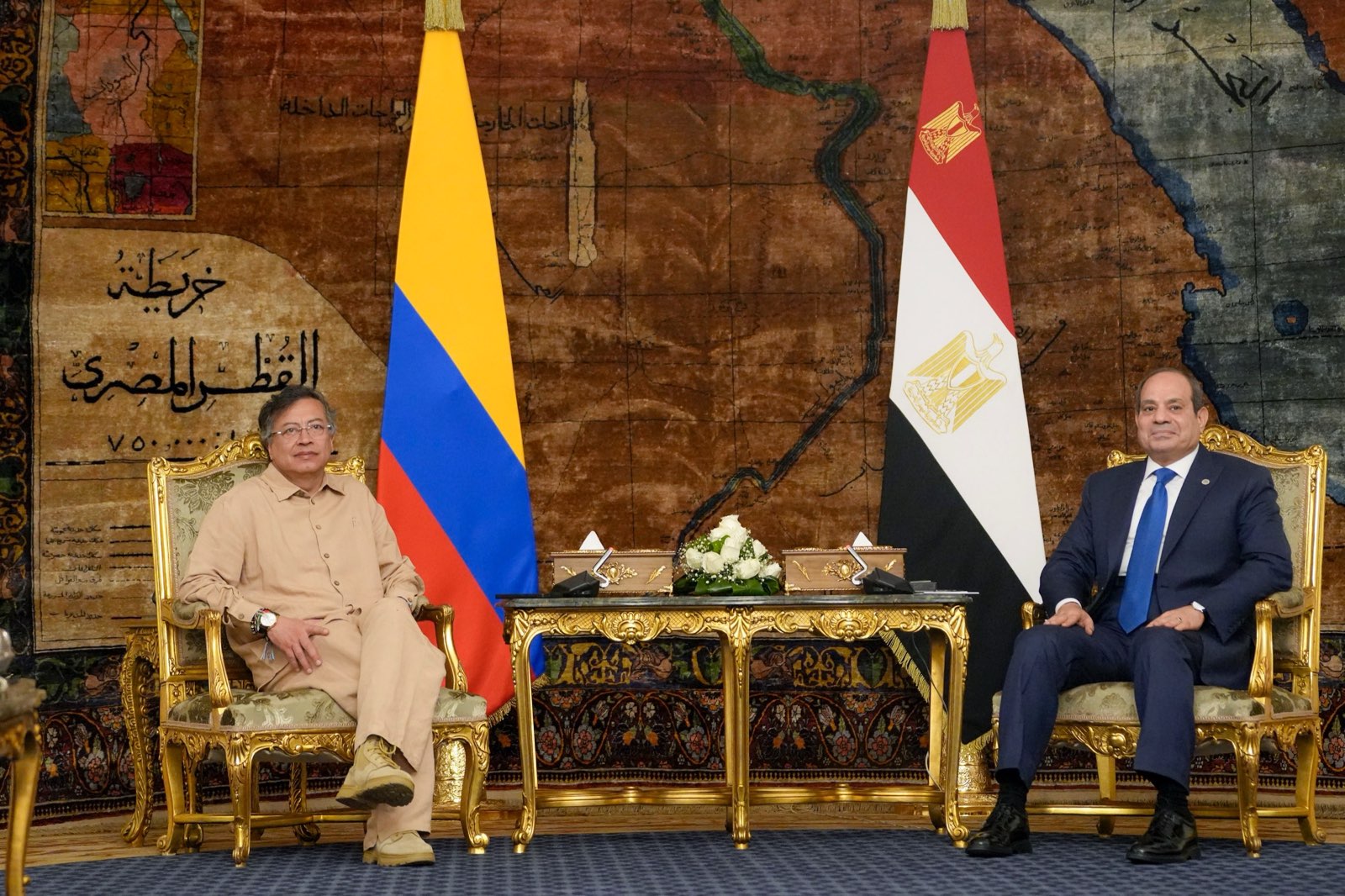 Egypt, Colombia Presidents discuss Gaza, bilateral cooperation in Cairo