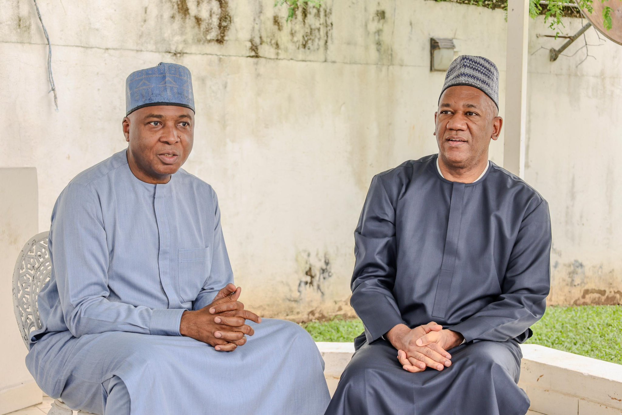 JUST IN: Saraki Meets Obi’s Former Running Mate, Datti Baba-Ahmed