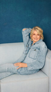 Martha Stewart wears denim and diamonds for American Eagle’s latest holiday campaign