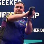 Luke Littler closes on world No 1 spot after emphatic opening win over Raymond van Barneveld at European Championship