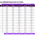How much Premier League prize money will each team get?