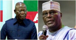 Oshiomhole questions Atiku’s capacity to lead, says former VP failed to stabilise PDP