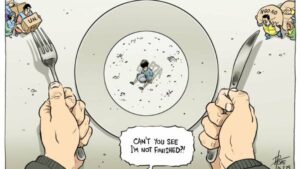 Pope receives 10th Walkley Award nomination for powerful drawing