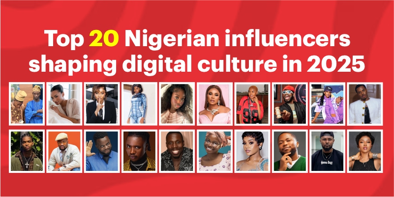 Top 20 Nigerian influencers shaping digital culture in 2025