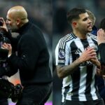 What was Pep doing?! Guardiola appears to confront a camera operator after Man City’s defeat to Newcastle as he also clashes with Bruno Guimaraes