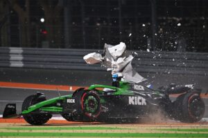 Nico Hulkenberg crashes out of Qatar GP causing safety car as McLaren strategy comes under fire