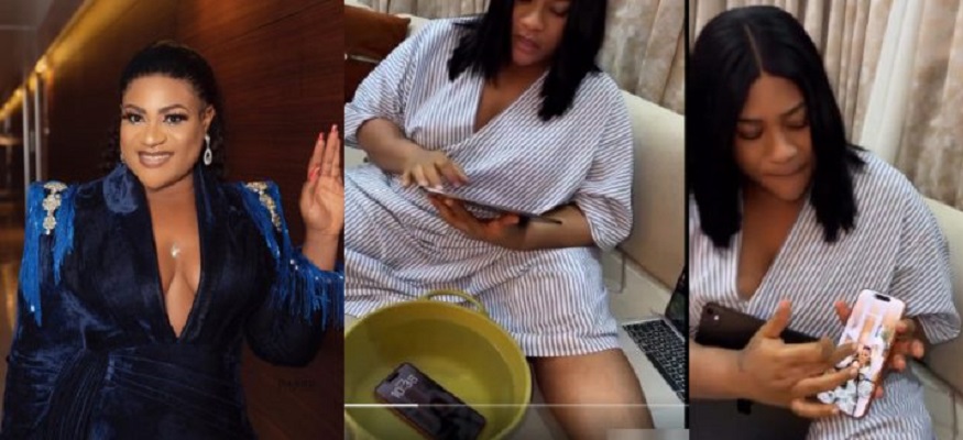 Nkechi Blessing tests N3m iPhone 17 in water, dismisses XR claims