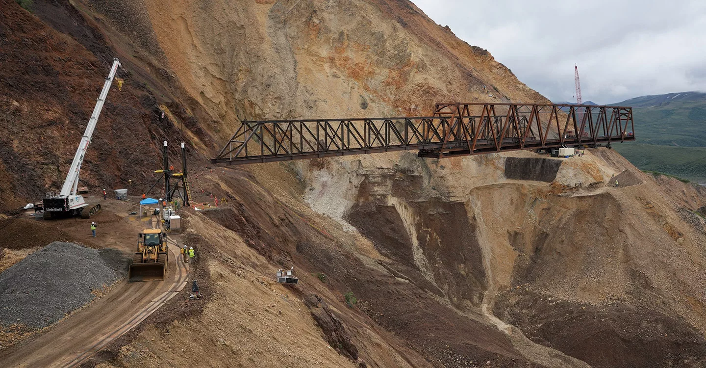 Crews Launch Alaskan Wilderness Truss With Help From Advanced Digital Modeling