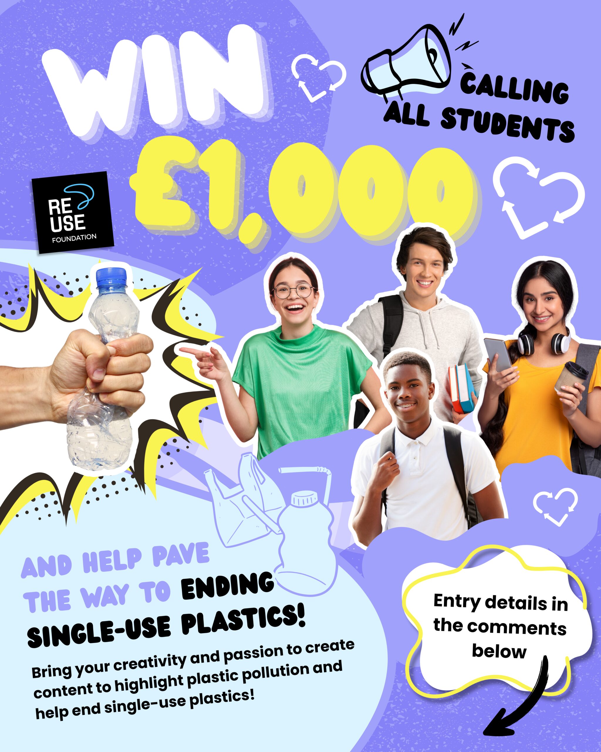 Students Worldwide Invited to Join “Refill, Not Landfill!” Creativity Campaign to Tackle Plastic Pollution