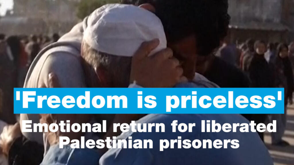 ‘Freedom is priceless’: Emotional return for liberated Palestinian prisoners