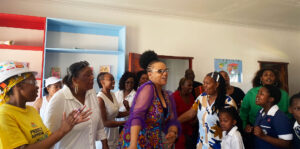 BUILDING BLITZ: South African pupils given a solid foundation as Mellon Educate volunteers transform township schools