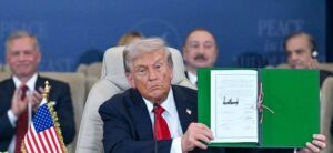 Trump hails ‘tremendous day for Middle East’ as leaders sign Gaza declaration
