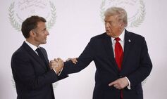 Lipreader reveals Donald Trump’s 5-word threat to Emmanuel Macron during tense handshake