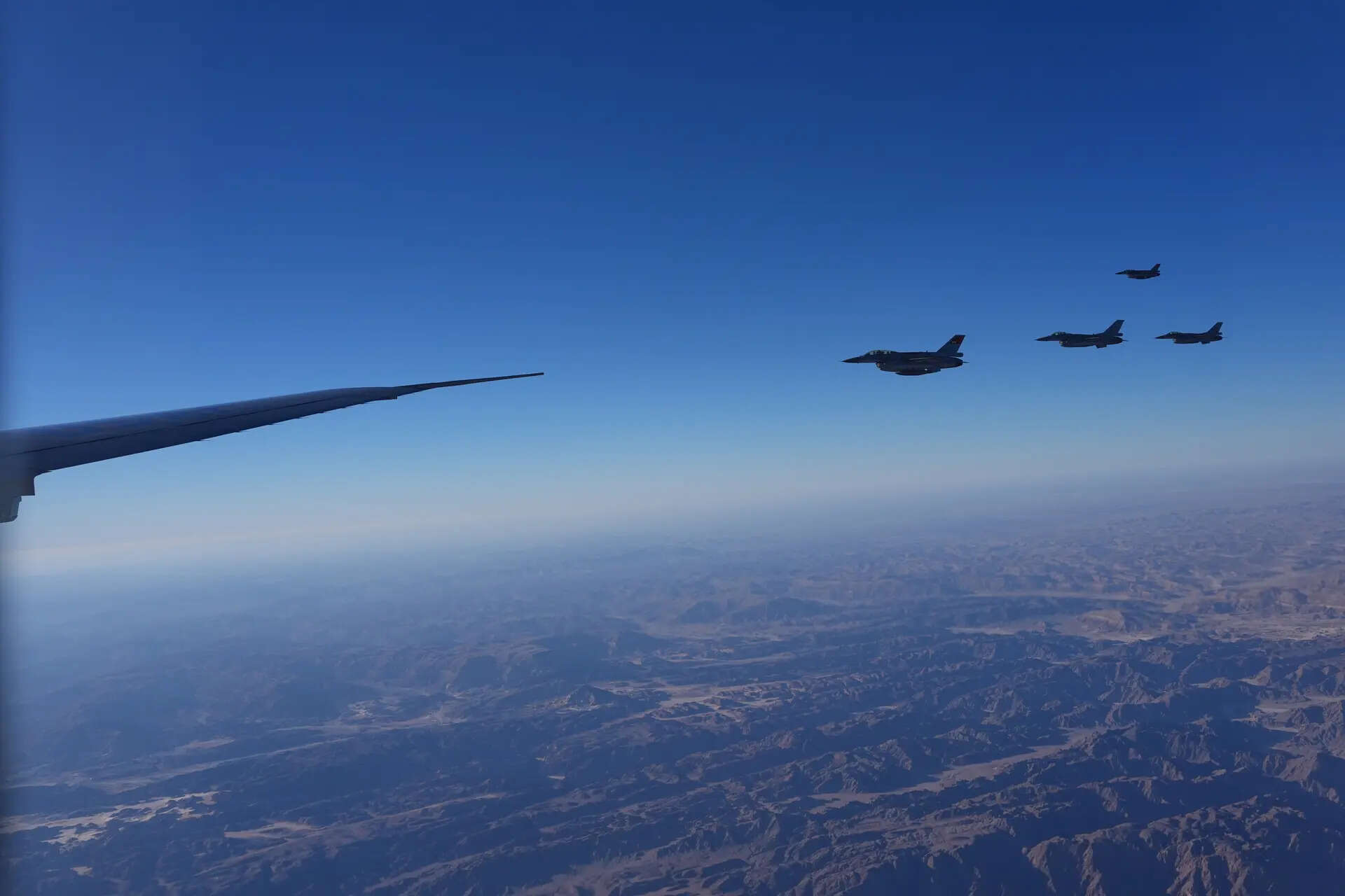 Watch: Egyptian F-16 fighter jets surprise Air Force One, escort President Trump into Sharm el-Sheikh ahead of Gaza Peace Summit