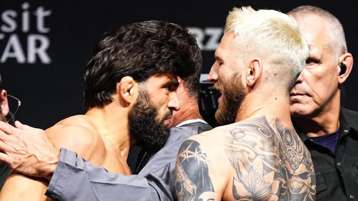 UFC Qatar Face-Offs Video: Arman Tsarukyan head-butts Dan Hooker